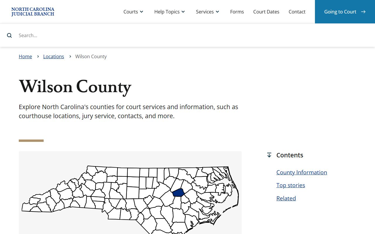 Wilson County court records after arrest Judicial Branch page